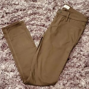 Express khaki jean legging size 0